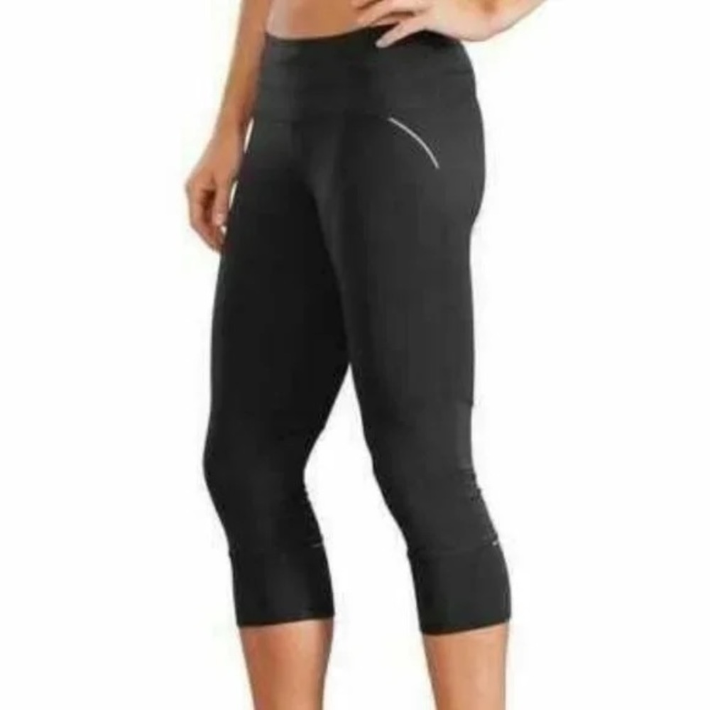 ATHLETA RELAY CAPRI Black Workout Stretch Leggings Size S / Small